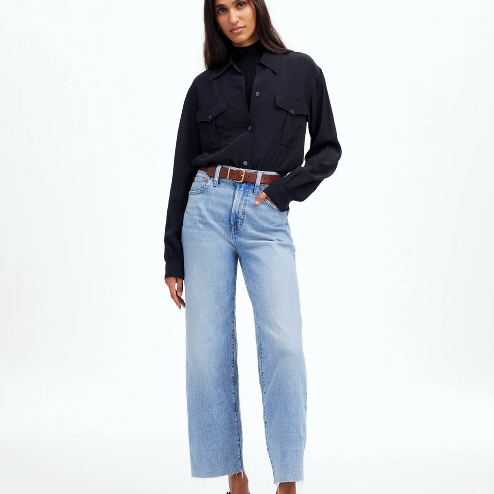 Madewell Perfect Vintage Wide Leg Crop Jeans NWT size 27